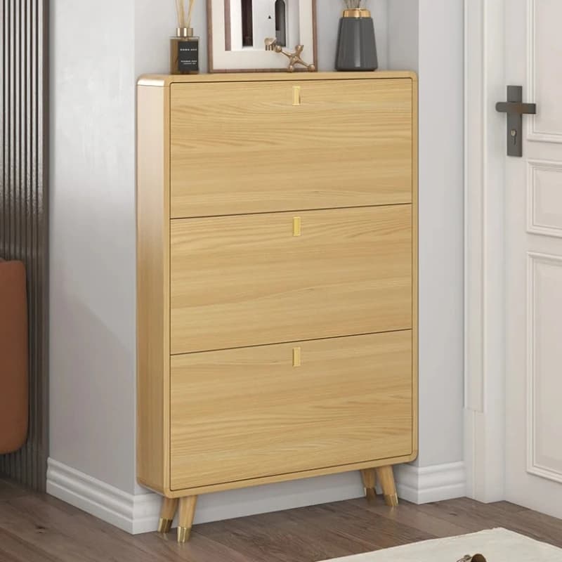 Ultra Thin European Shoe Racks Cabinet Modern Drawer Wooden Women Shoe Cabinet Storage Luxury Schuhschrank Furniture Living Room