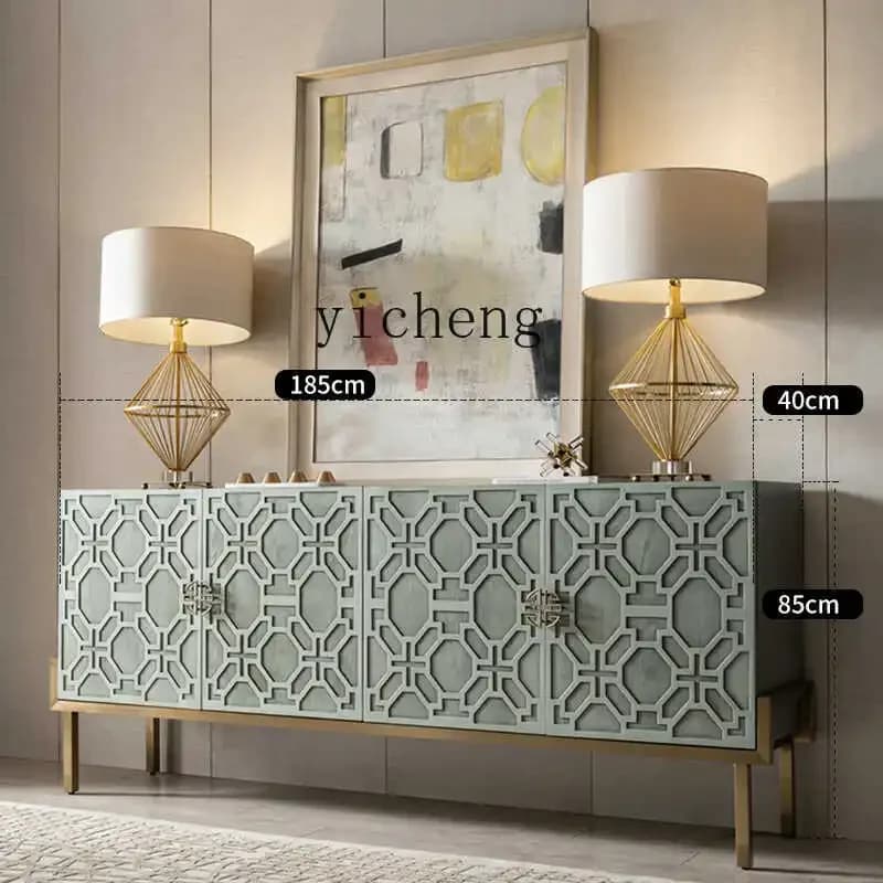GZ-1 American solid wood TV cabinet retro old porch cabinet living room decorative locker