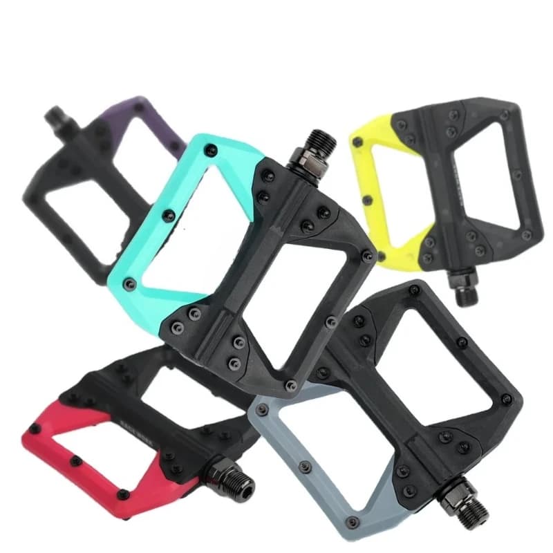 Racing bicycle pedals mountain road bicycle nylon bearing pedal dead fly large tread anti-skid pedal