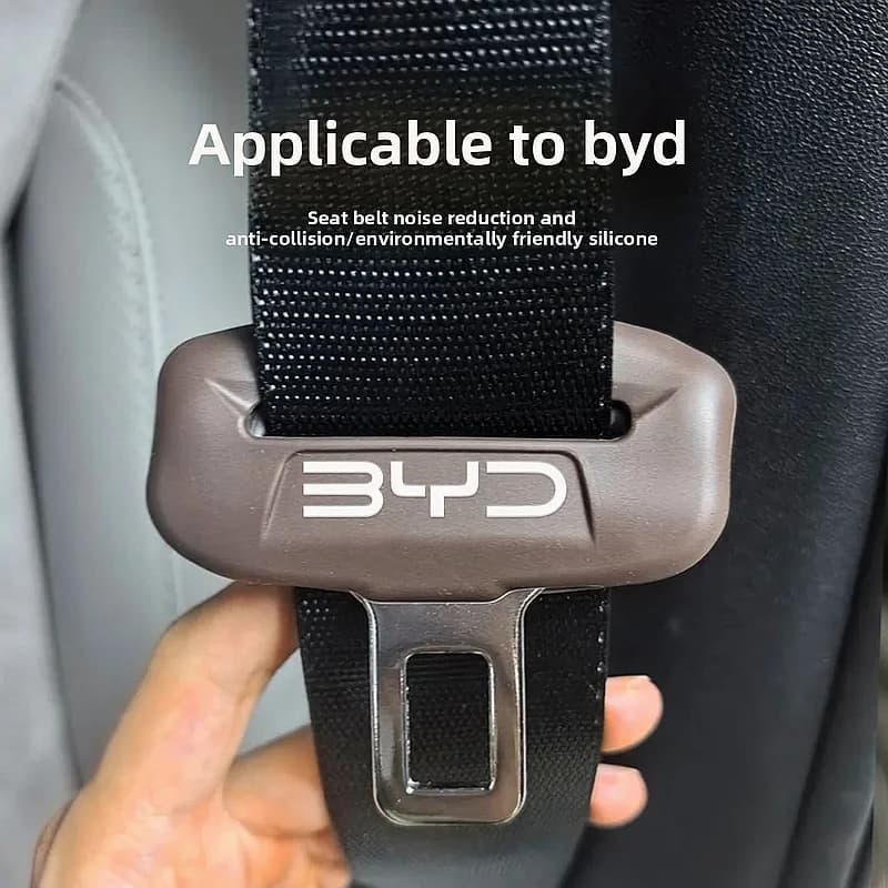 BYD Car Interior Silicone Seat Belt Buckle Protector For Atto 3 Seal Dolphin Han Tang Song Yuan Anti‑Collision Wear‑Resistant Tr
