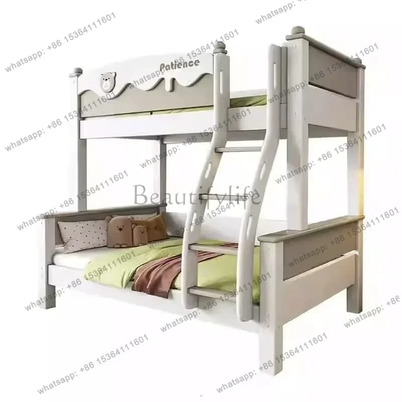 PG modern luxury bases master bunk beds for kids white queen day bed bedroom furniture queen loft bed frame with drawer storage