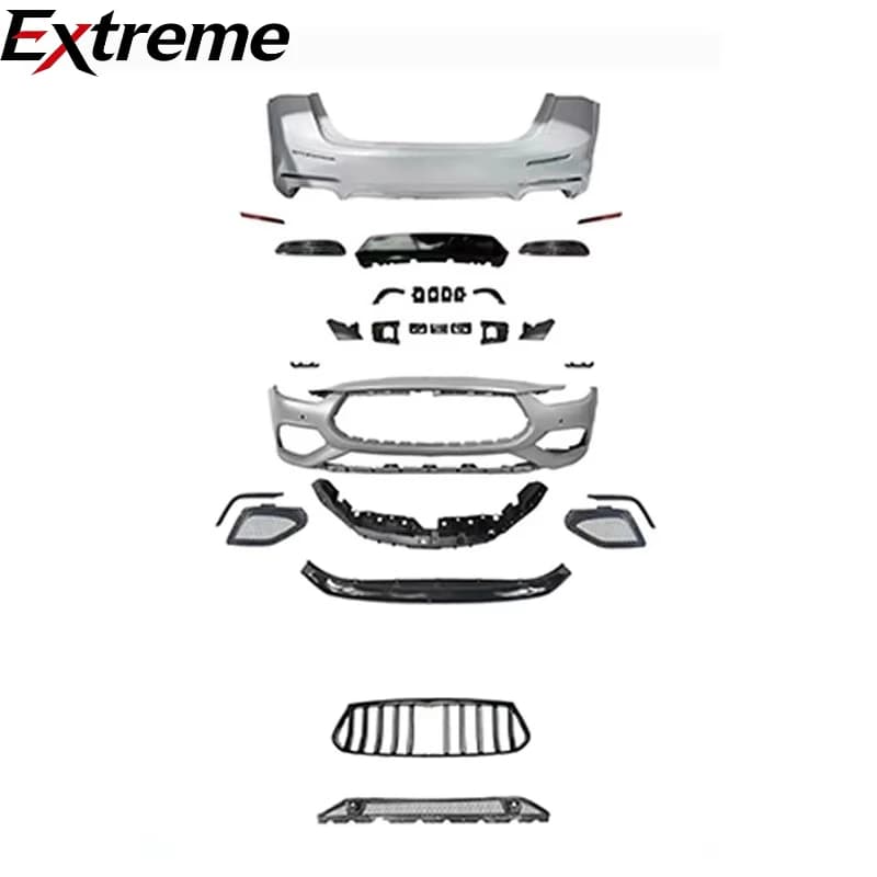 New Arrival Car Body Kit for Maserati Ghibli 2014-2019 Upgrade GTS Style Front Bumper Grille Car Bumper