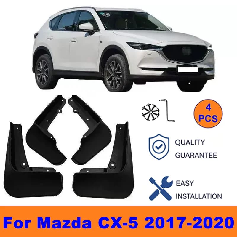 4Pcs Mud Flaps For Mazda CX-5 2017-2020 - Splash Guards Front&Rear Wheel Fender Mudguards Car Exterior Protection Accessories