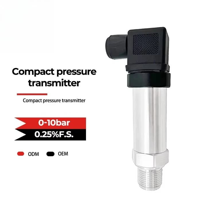 Low Pressure 4-20mA Output Pressure Sensor Transmitter For Air Compressor Vacuum Water Pump HVAC System Monitoring