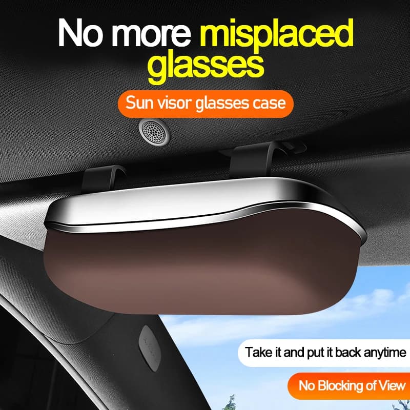 Car Sun Visor Glasses Holder, Car Sunglasses Storage Clip, Car Interior Storage Accessory, Suitable for Suzuki Ertiga / Xl6, Baleno
