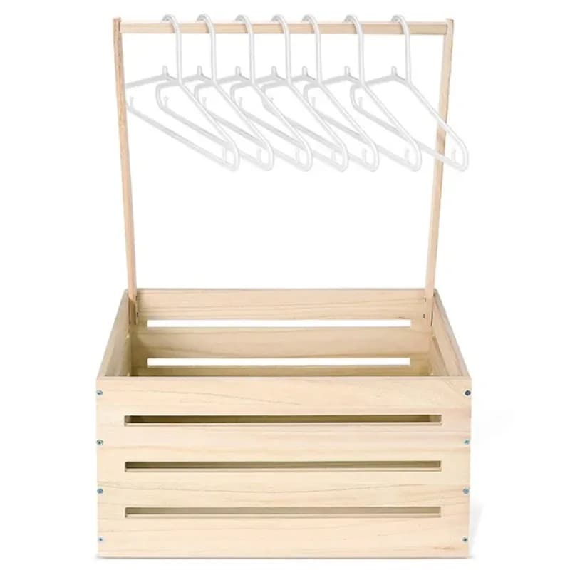 Wooden baby shower crate closet wooden basket new baby gift basket with handle new parents storage box