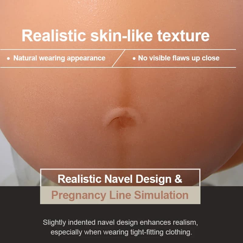 Upgraded Version Pregnant Woman's Belly Silicone False Belly False Pregnancy Surrogacy Photo Actor Performance Props