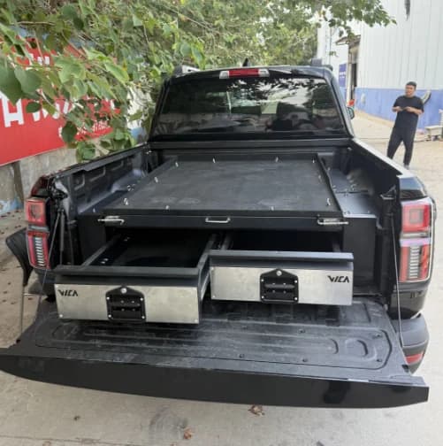 Pickup Truck Drawer System Pickup Truck Storage Box Truck Bed Slide Box for Overlanding