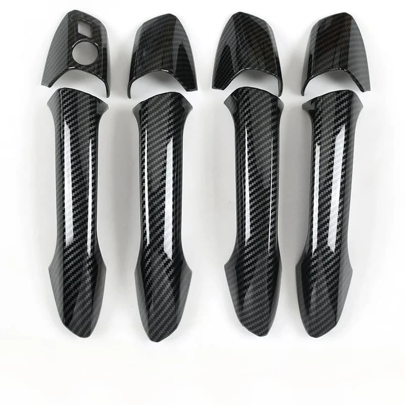 Carbon Look Exterior Door Handle Cover Trim for W204 C300 C350 C250 C63 AMG
