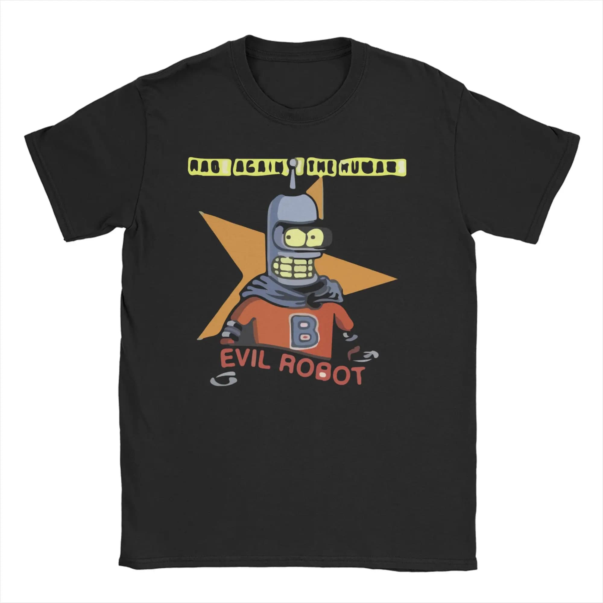 Vintage T Shirt Summer B-Bender F-Futuramas Fashion T-Shirts Funny Pure Cotton Tshirt for Man Retro Design Short Sleeve Top Tees