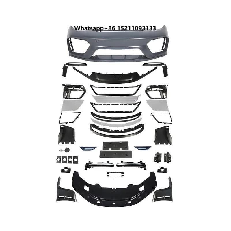 Car Modification Body Parts PP Plastic Front Bumper Assembly Bodykit for 718 987 Upgrade GT4RS Body Kit