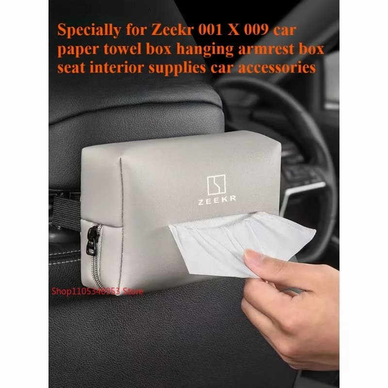 Specially for Zeekr 001 X 009 car paper towel box hanging armrest box seat interior supplies car accessories