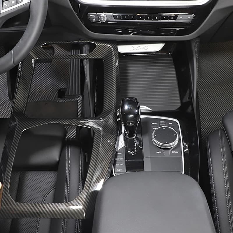 ABS Carbon Fiber For BMW X3 G01 X4 G02 2022 Car Gear Shift Knob Central Handbrake Covers Interior Auto Accessories Stickers Trim