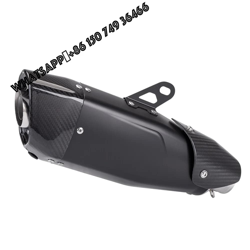 Suitable for MT09 R3 Ninja 400 Exhaust Pipe Modification K195 Stainless Steel Carbon Fiber 51mm Universal Tail Section