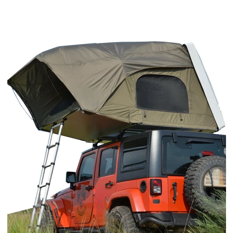 Factory Hot Selling Outdoor Hardshell SUV Car Truck Garage Tent Can Folding Roof Top Camping Road-Ready With Portle Rooftop