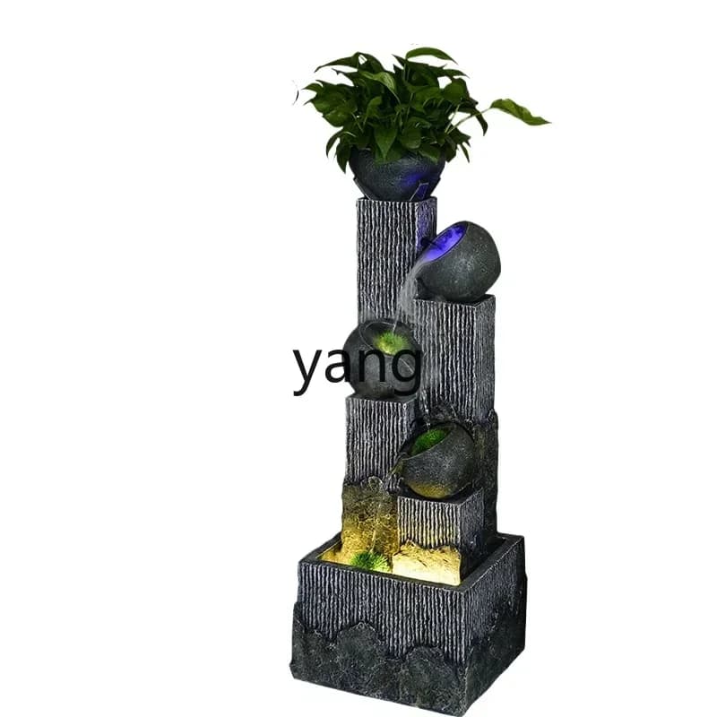 CX rockery fountain courtyard modern creative living room home decoration