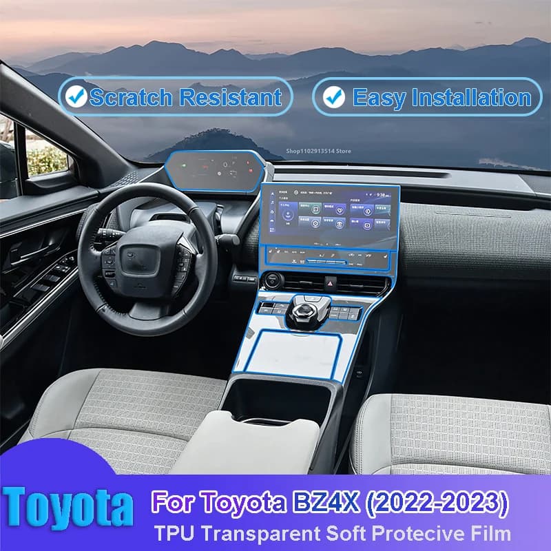 HD Clear Touchscreen Protective Film For Toyota BZ4X (2022-2023) Car Center Console Control Panel Protective Sticke Anti Scratch