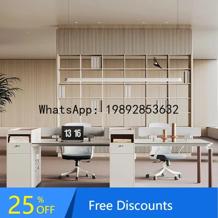 YFY Financial Office  and  Set with Partition Modern Simple Two Four Six Person Workstation  Card Slot Financial Room