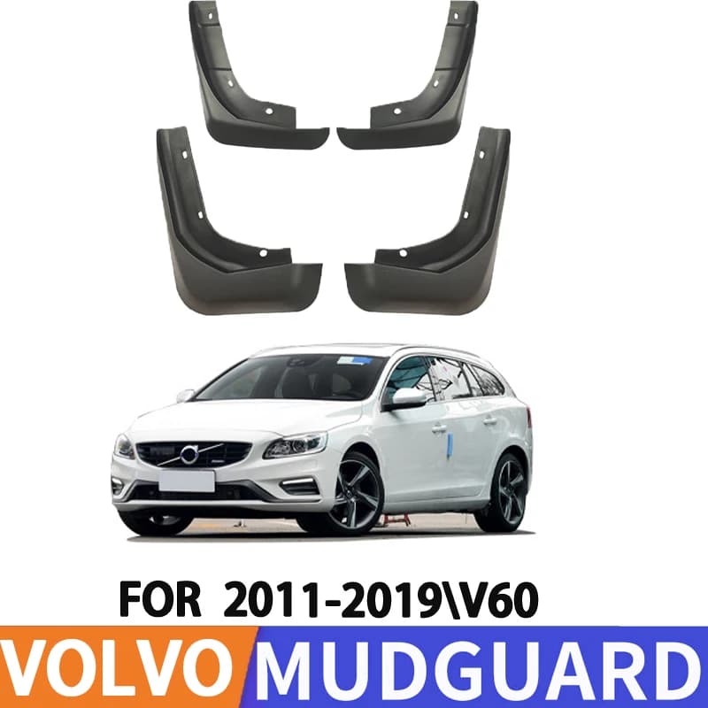 For 2011-2019 Volvo V60 Car Tire Fender Splash Guard Front and Rear Wheel Fenders