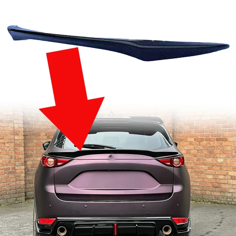 Mid Spoiler Roof Wing For Mazda CX‑5 2017‑2025 Car Exterior Body Kit Rear Mid Spoiler Modification Decorative Auto Accessories
