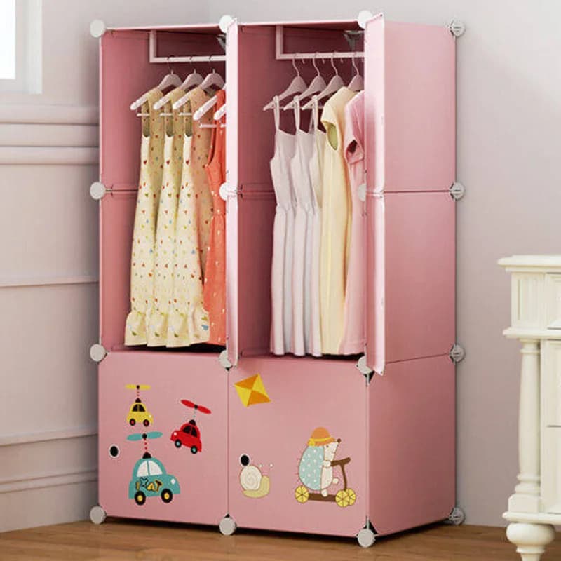 Clothes Open Wardrobe Partitions Plastic Cabinet Storage Organizer Bedroom Wardrobe Modern Guarda Roupa Lounge Suite Furniture