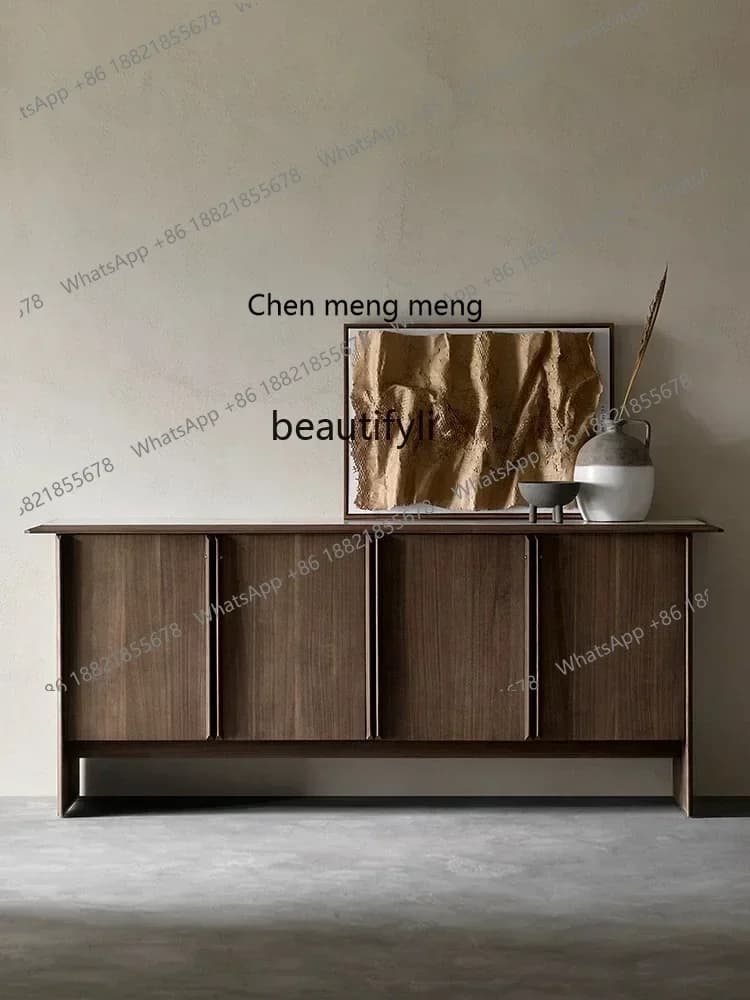 182Q Entrance Solid wood storage locker Log wind Living room side cabinet Log chest cabinet