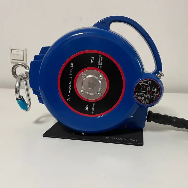 Integral-Rescue Facility Retractable Type Fall Arrest System 20 Meter Polyester Safety Lifeline for Fall Prevention Lifting