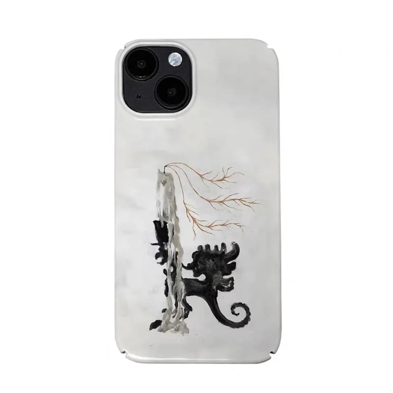 Black Candle Statue Art Phone Case for IPHONE 17 Air 16E 15 PROMAX 14 Plus 13 12 MINI 11 PRO 16Plus XR XS SE Acrylic Phone Cover