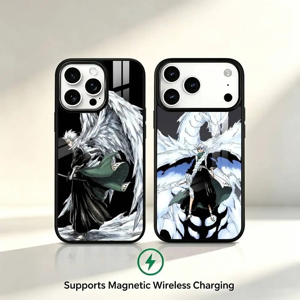 Toshiro Hitsugaya Bleach Phone Case For iPhone17,16,15,14,13,12,11 Plus,Pro Allows magnetic wireless charging