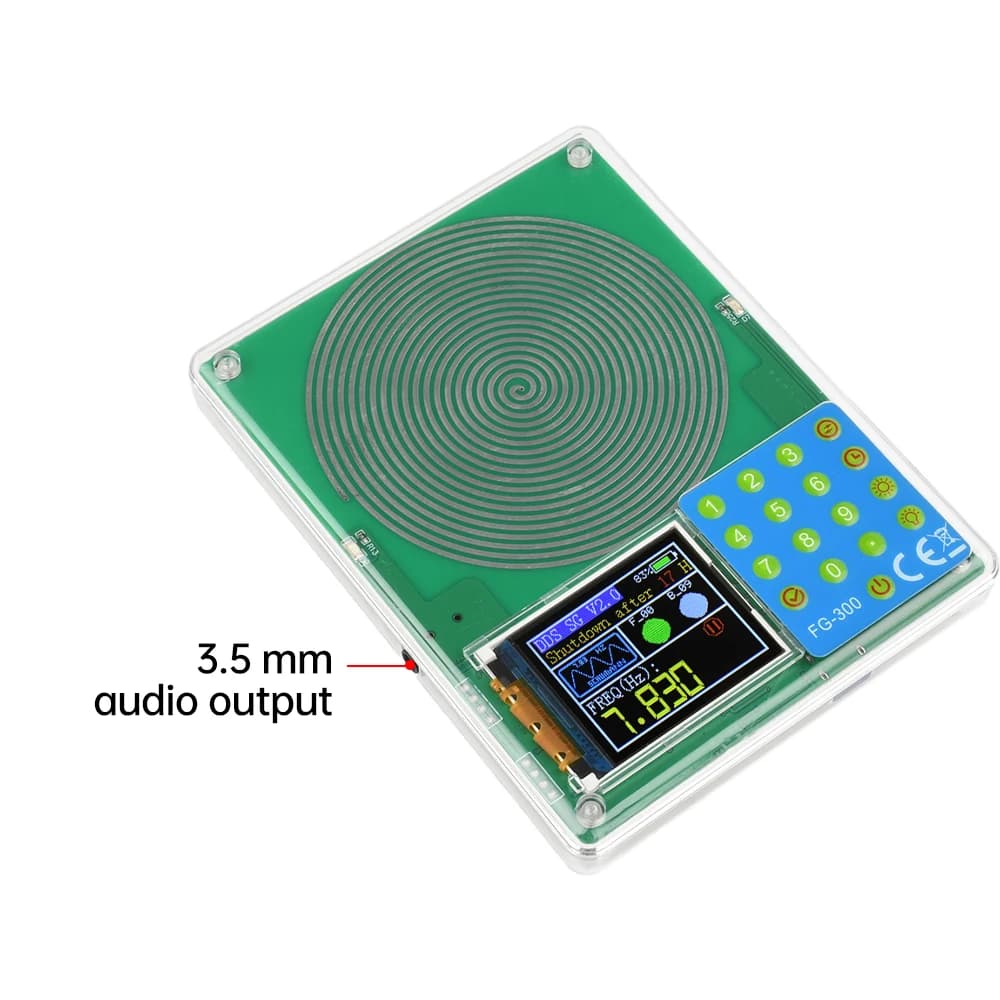Signal Generator 0.001Hz-200KHz 1.8 inch Color Screen Waveform Generator, Sine Wave, Square Wave, Sawtooth Wave Multiple Signal
