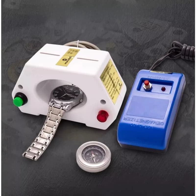 Mechanical watch degausser, repair tool, special meter adjuster, demagnetizer, maintenance, watch demagnetizer