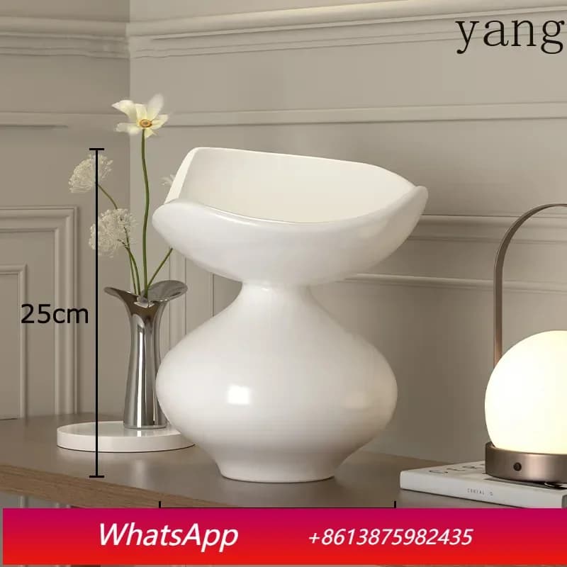 Minimalism Abstract Crafts Floral Vase Desk Decoration Flowers Arrangement Artificial Flower Resin Vases Room Aesthetic Decor
