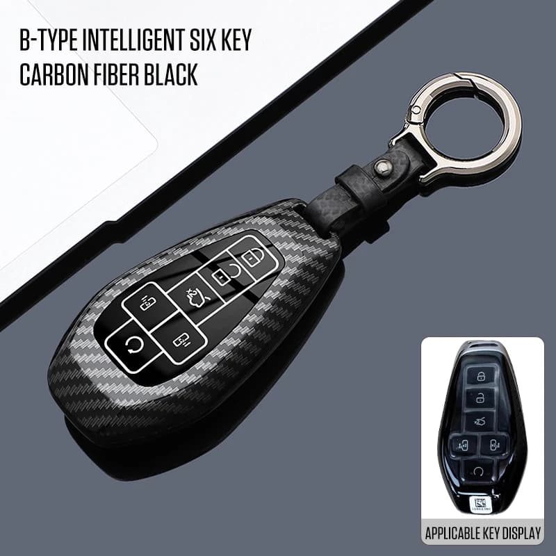 ABS Plastic Car Remote Key Case Cover Fob Protector Shell For DENZA N9 2025+ Auto Interior Accessories