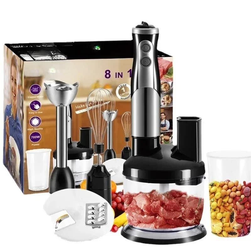Mixer Supplementary Food Shredder Meat Grinder Kitchen 8-in-1 Combination Set