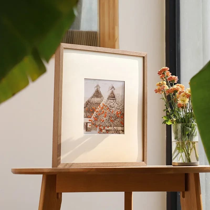 Premium Solid Wood Picture Frame Wall Mount High-Quality Photo Frame Elegant Artwork Display Frame for Home Décor
