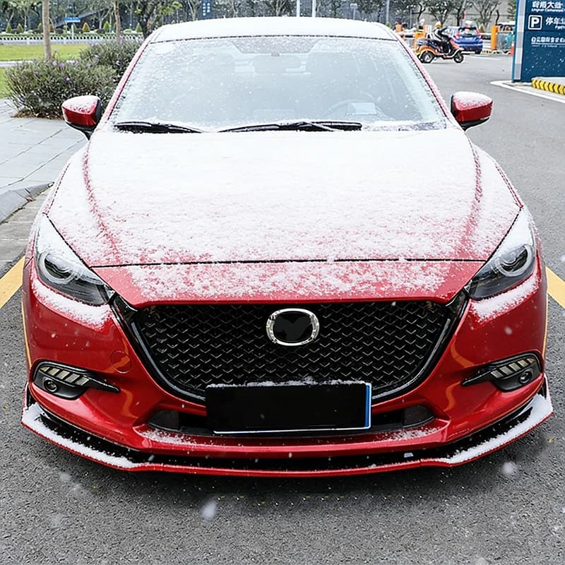 For Mazda 3 2014-2018 Front Bumper Lip Diffuser Protector Spoiler Cover Trim Decorative Car Styling Auto Accessories
