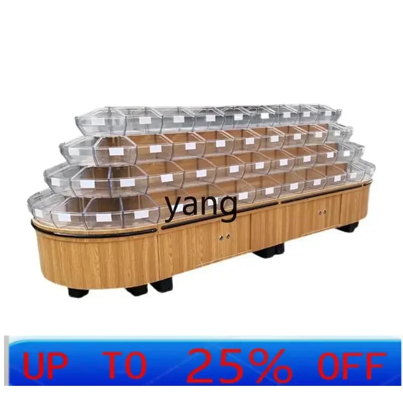 LTT supermarket double-sided four-layer loose weighing cabinet bulk snacks shelf biscuits