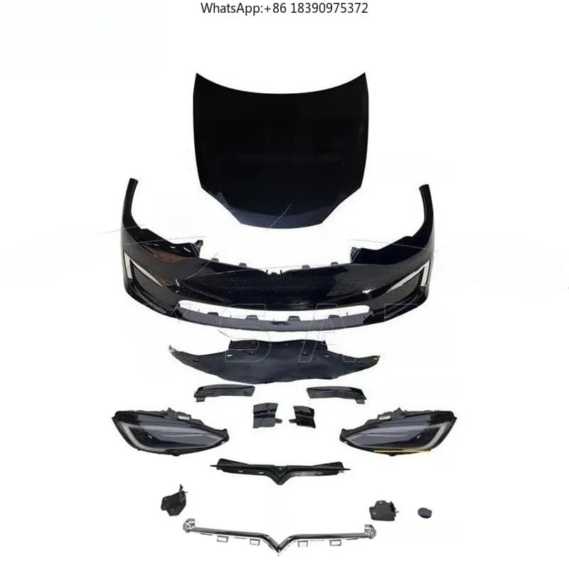 Auto accessories Model S 2023 Front kit for 2014 2015 2016 2017 2018 2019 2020 2021 2022