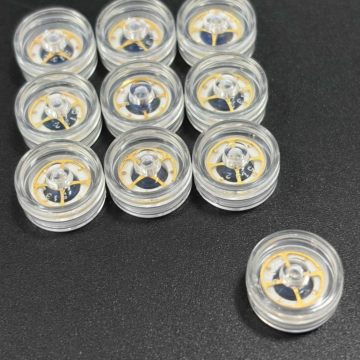 Watch Accessories Balance Wheel Blue Hairspring Compatible with Original 3235 Movement Watch Repair Parts Replacement