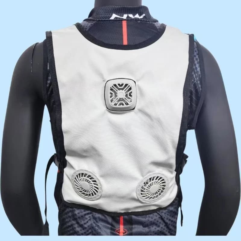 Semiconductor Cooling Fan Double Cooling Suit Ice Vest Outdoor Sports Camping Mountaineering Construction Site Heat Protection