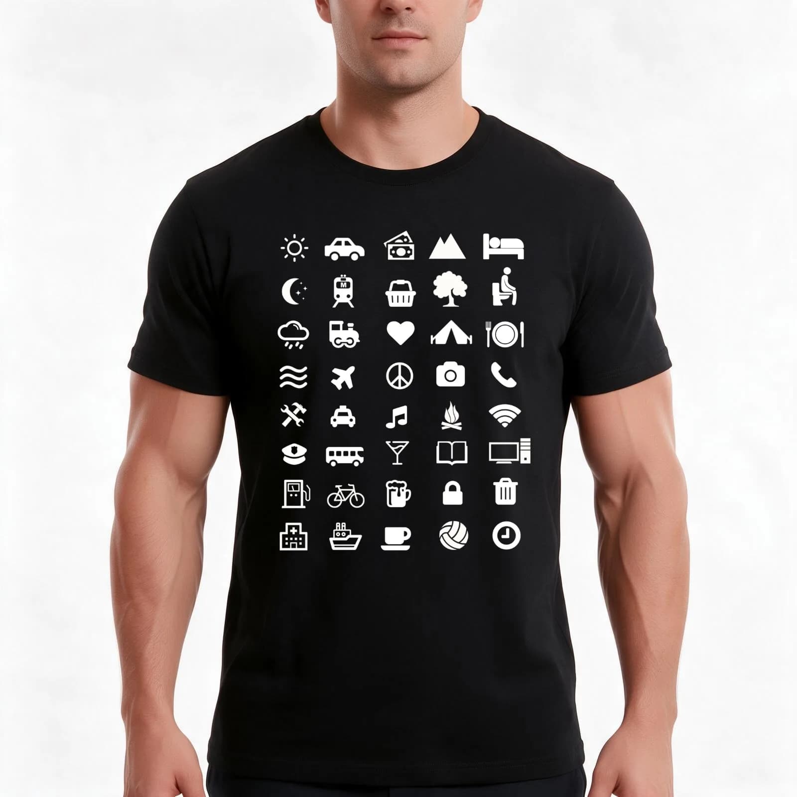 Traveling T-Shirt, Summer Casual Cotton Tee, Oversized Streetwear Tops, Vintage Graphic Print, Loose Fit Short Sleeve