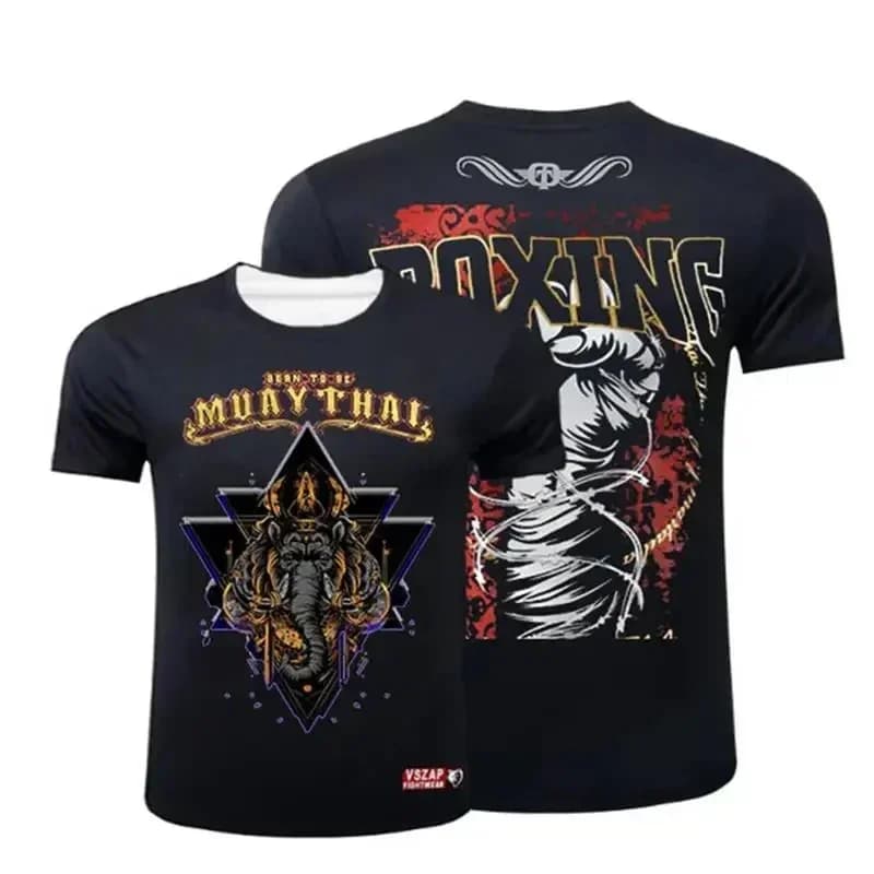 3D Muay Thai Wrestling Printed T-Shirt Men'S Fashion Sports Short Sleeve Men'S Gym Top Classic Clothing Harajuku T Shirt