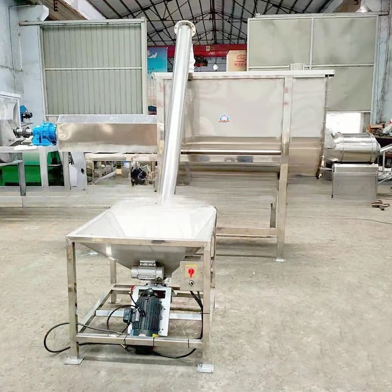 Corn flour baking powder dry powder fully enclosed stainless steel mixer