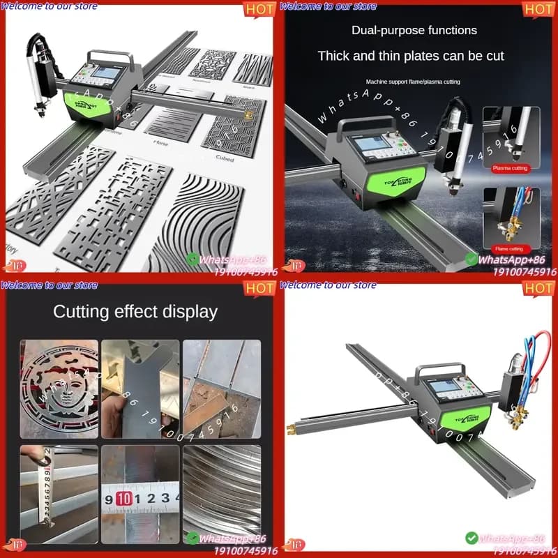 2026 1015 CNC Plasma Cutter Combination Flame Plasma Cutting Machine Aviation Aluminum Structure Intelligent CNC System