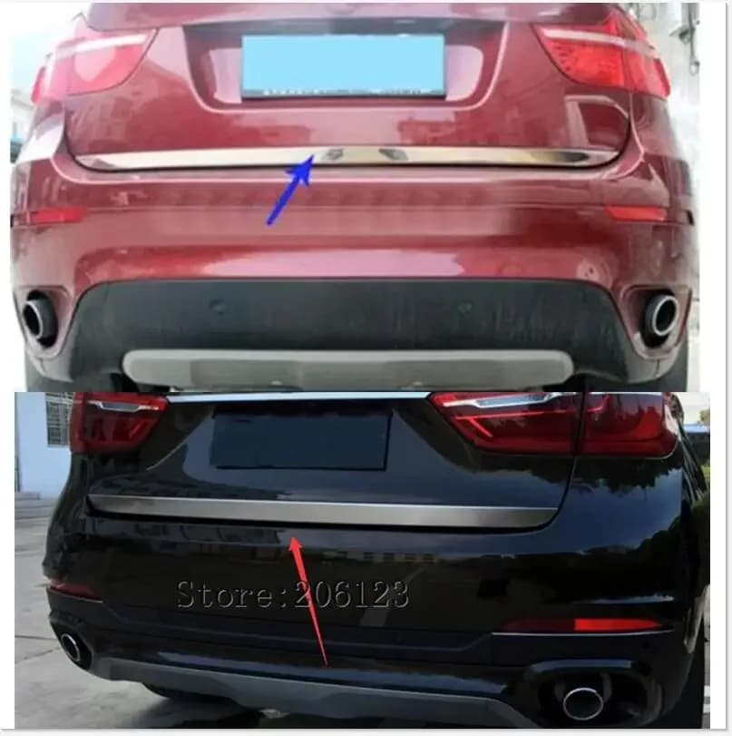 For BMW X6 X Series X6 F16 2014 2015 2016 2017 High Quality Carbon Fiber Material Rear Spoiler Tail Trunk Wing Boot Lip Molding