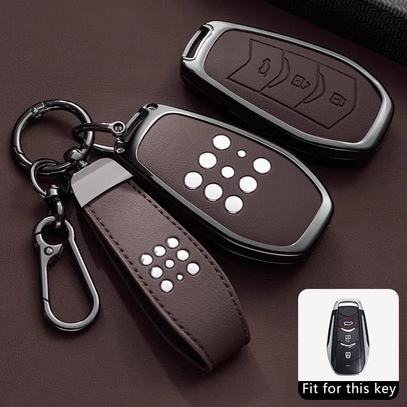 Car Key Case for Dongfeng Landian Seres 3 5 E5 DFSK Evolute i-space i-Pro Keychain Remote Cover Bag Shell Fob Accessories