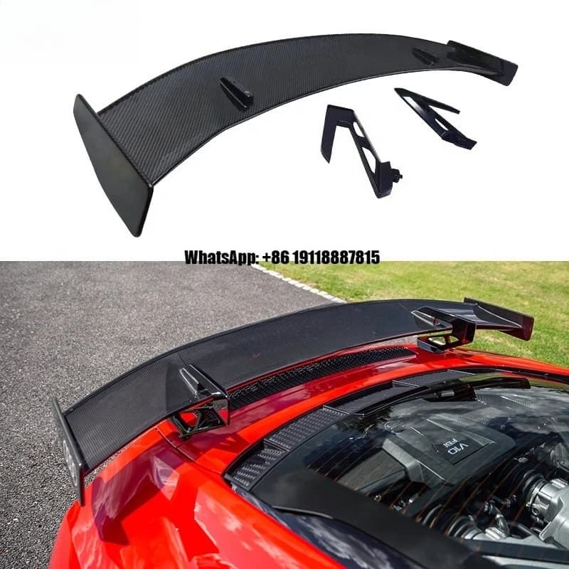 Excellent Fit for the for Audi R8's High Quality Dry Carbon Performance Rear Spoiler Wing Sporty Style