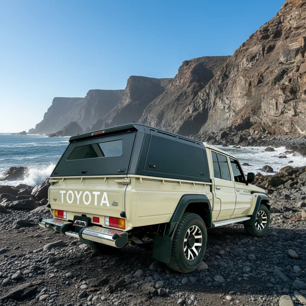 For Toyota Tacoma 2024+ 6.0FT Aluminum Canopy, Scratch & Wear Resistant, Waterproof & Anti-theft, No-drill Installation