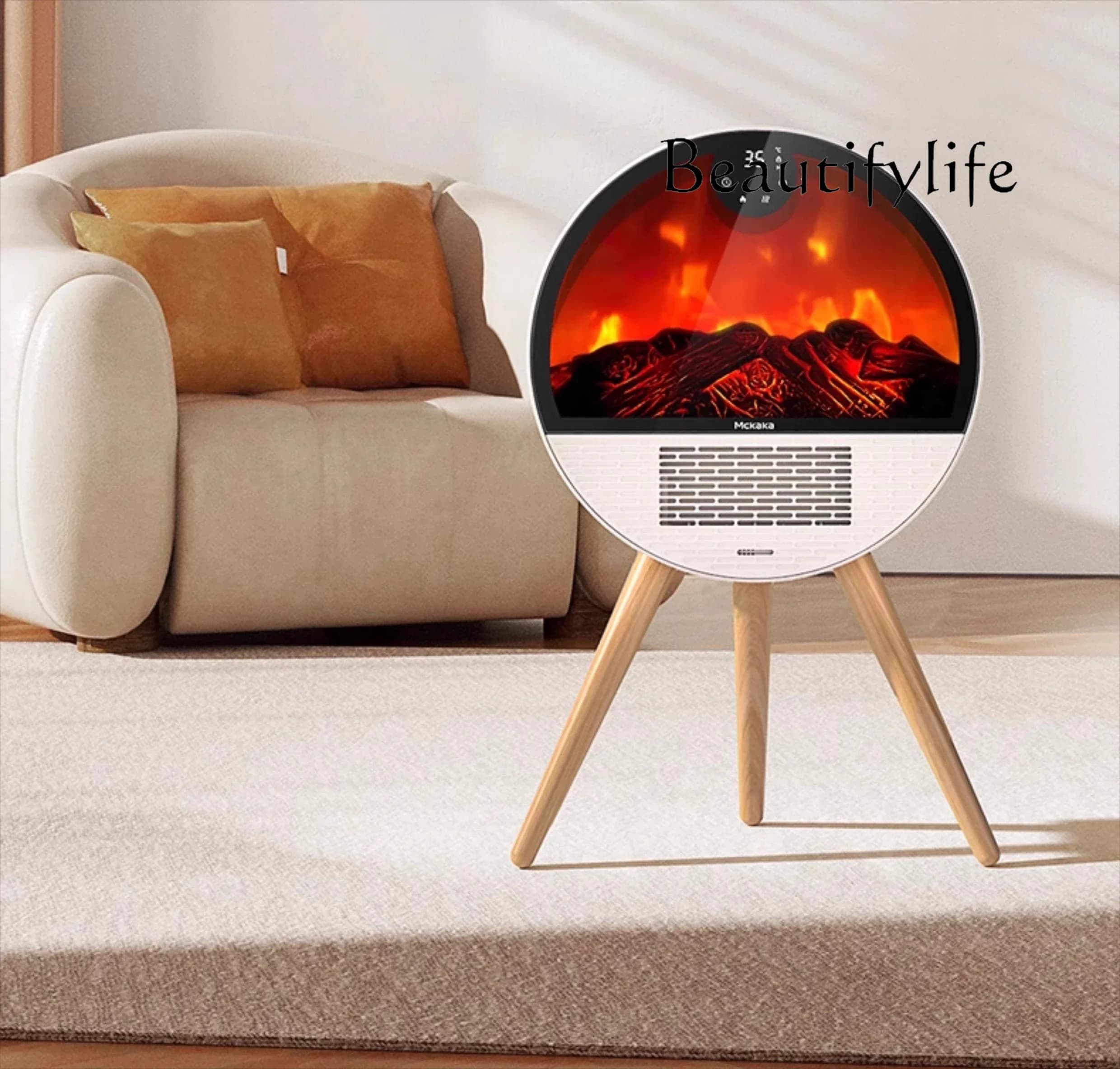 Simulation flame fireplace heater winter home heating machine designer living room bedroom fashion