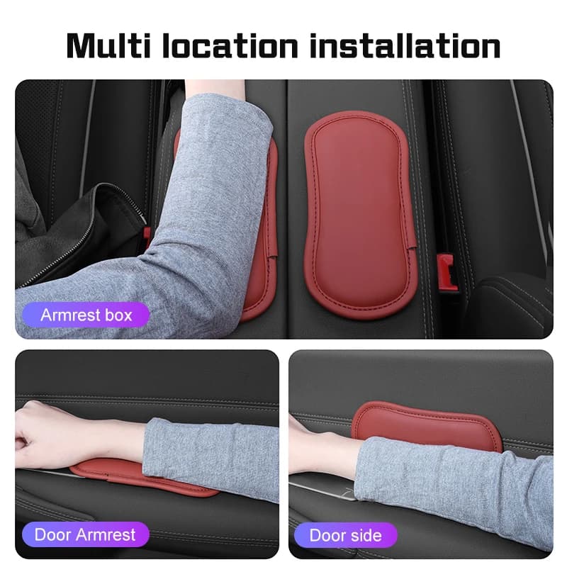 Universal Leather Car Knee Cushion For Audi A1 A3 A6 A6L Q2 Q3 Q7 TTS R8 S6 RS3 B8  Auto Center Console Leg Pads Car Accessories